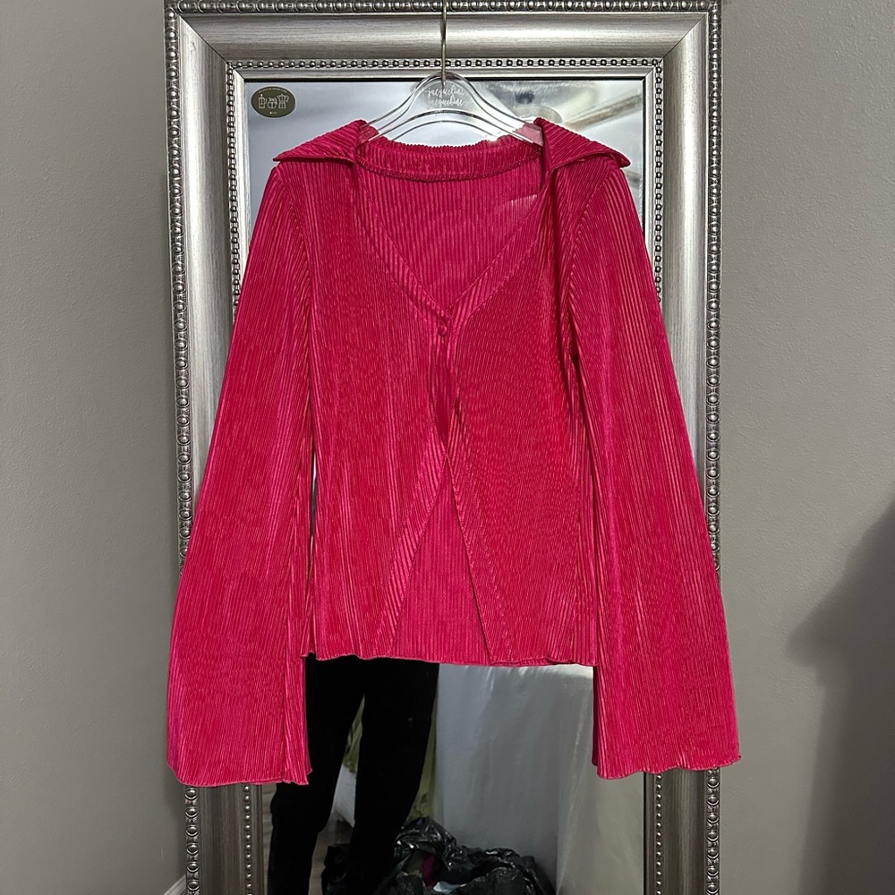 Pink Long Sleeve Top, Small